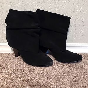 Steve Madden Black Suede Booties